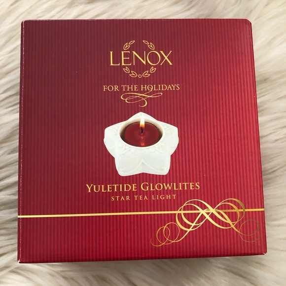 Lenox Accents 325 Lenox Yuletide Glowlites Star Tealight Candle